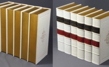 Three-dimensional book panel