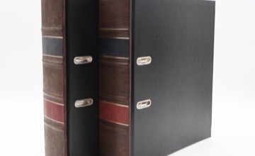 Personalised leather binder