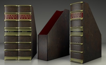 Leather binder box