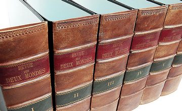 Embossed leather binder