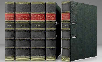 Embossed leather binder