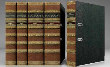 Embossed leather binder