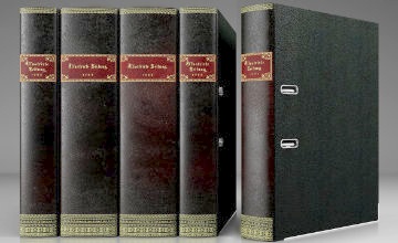 Embossed leather binder