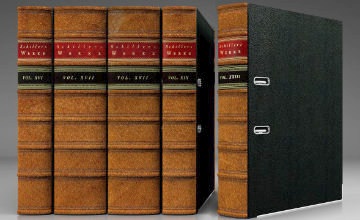 Embossed leather binder