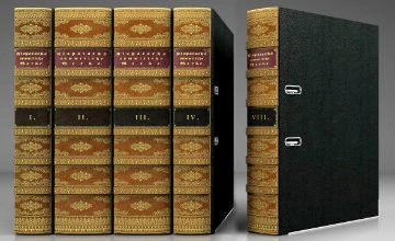 Embossed leather binder