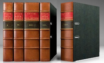 Embossed leather binder