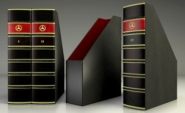 Corporate leather binders and boxes