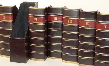 Personalised leather binder box